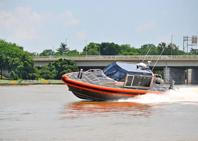 Official law enforcement boat